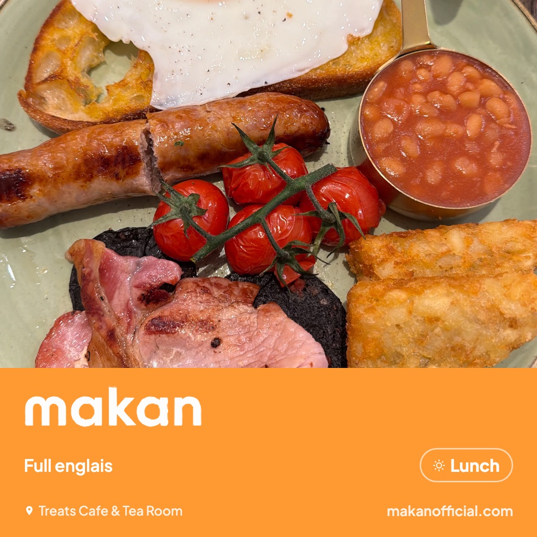Full englais at Treats Cafe & Tea Room — shared on Makan