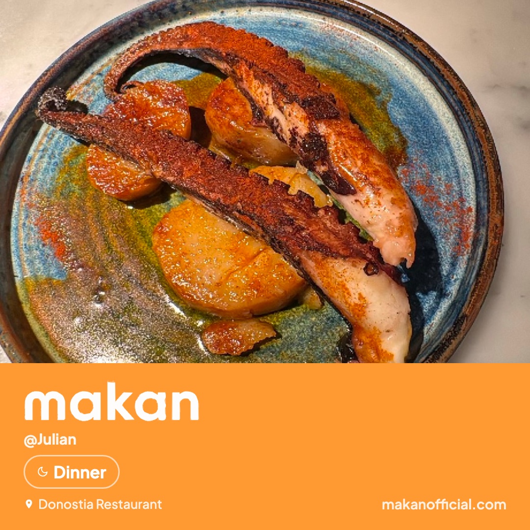 Dinner at Donostia Restaurant — shared on Makan
