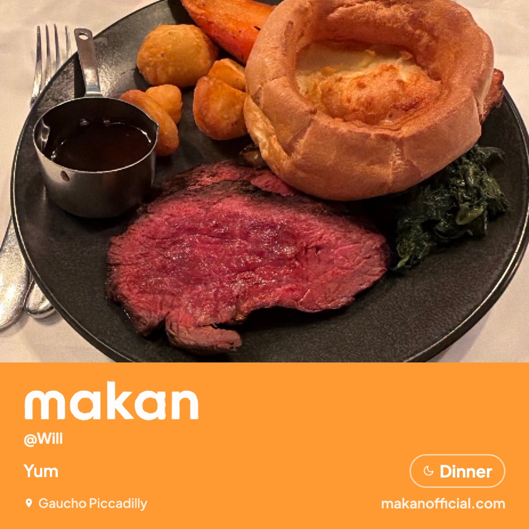 Yum at Gaucho Piccadilly — shared on Makan