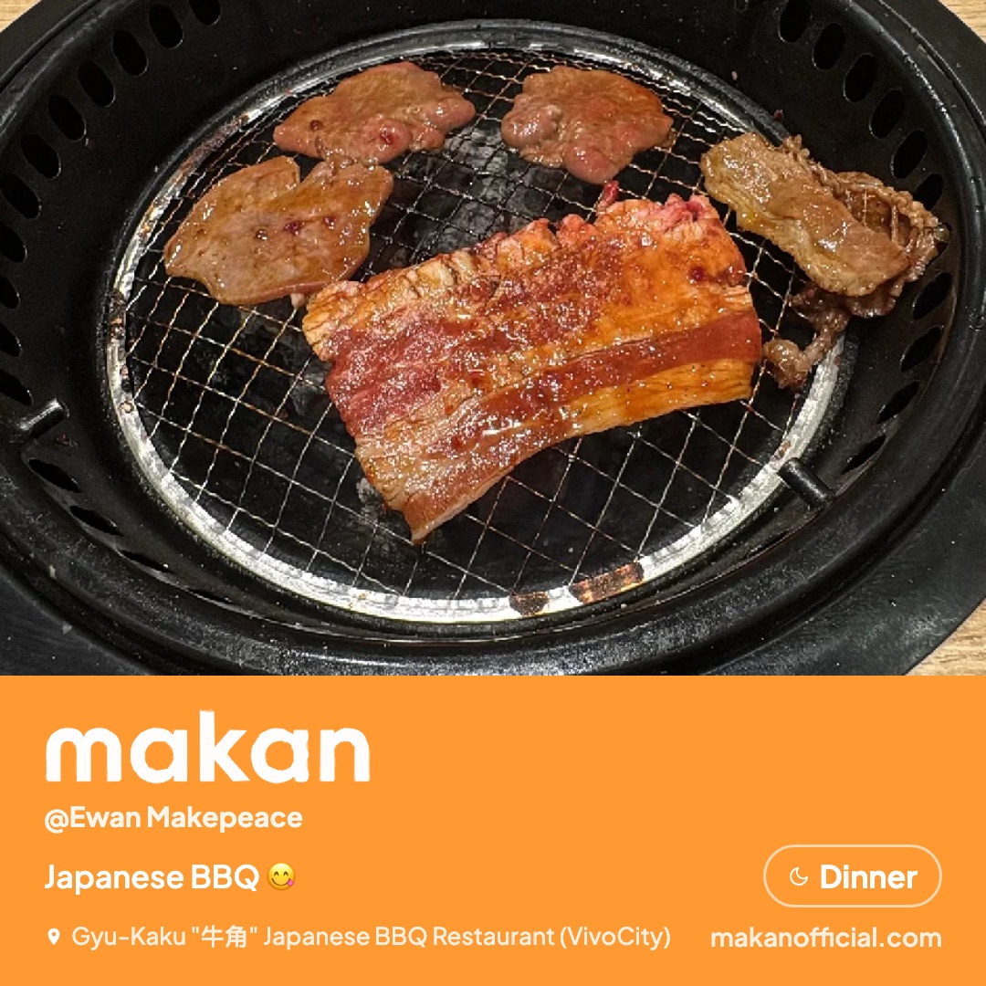 Japanese BBQ 😋 at Gyu-Kaku "牛角" Japanese BBQ Restaurant (VivoCity) — shared on Makan