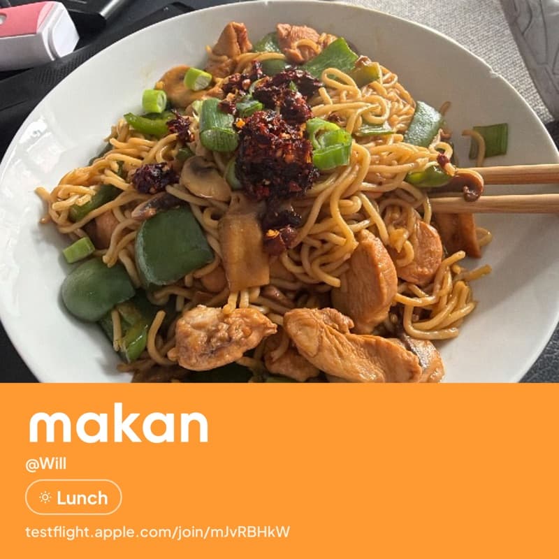 Chicken noodles shared on Makan by @Will