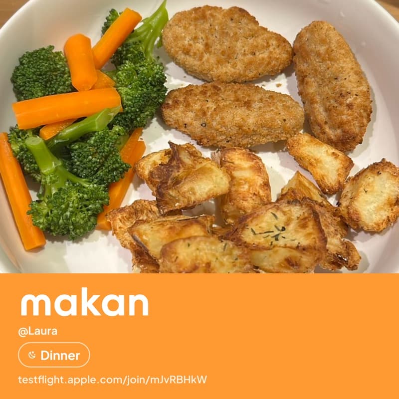 Chicken and veg shared on Makan by @Laura