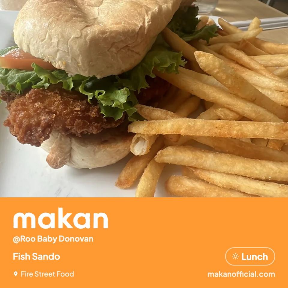 Fish Sando at Fire Street Food