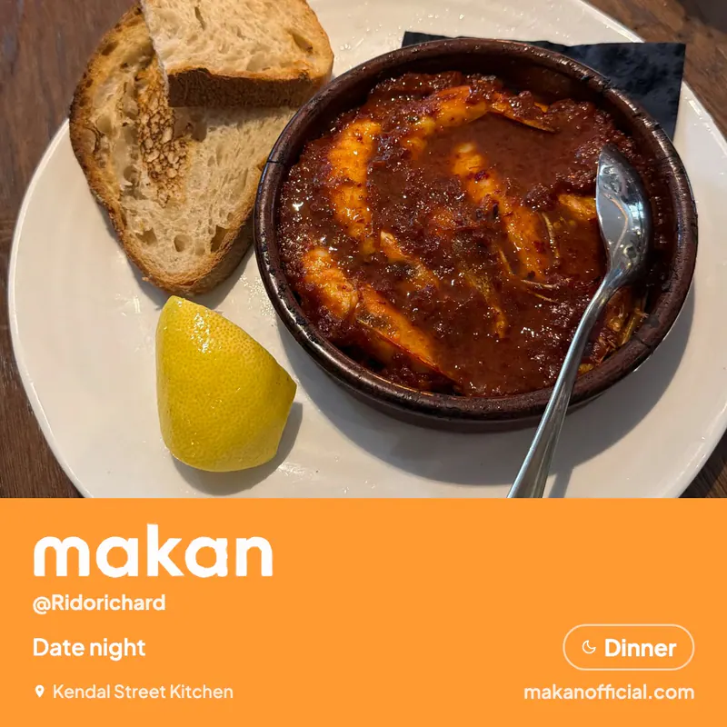 Date night at Kendal Street Kitchen — shared on Makan